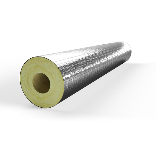 ROCKWOOL 800 Mineral Wool Pipe Shell for Section Insulation of Metal Pipes.