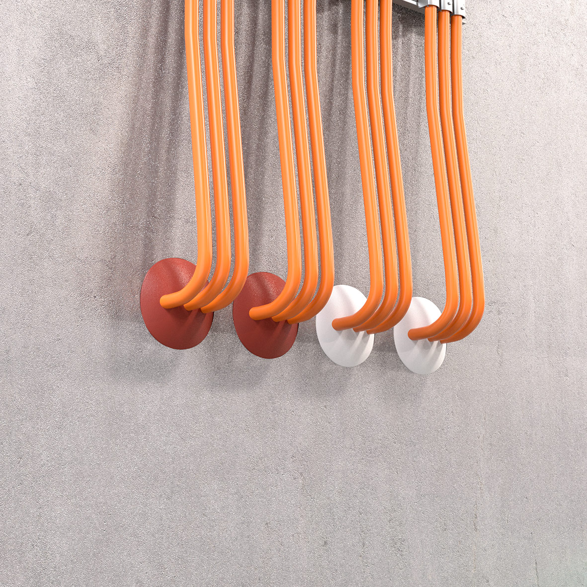 Application example of the ZZ® Fire Protection Plug on a wall in tunnel construction Tunnel application, wall: Zapp Zimmermann Fire Protection Plug